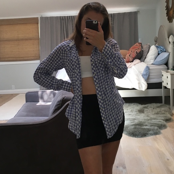 checkered button up - Picture 4 of 6